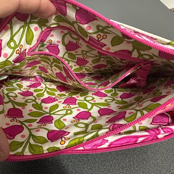 Vera Bradley Pink and Green Floral Clutch - Picture 4 of 9